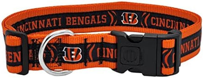 NFL Cincinnati Bengals X-Large Football Team Collar for Dogs & Cats - Shiny & Colorful Licensed by The NFL