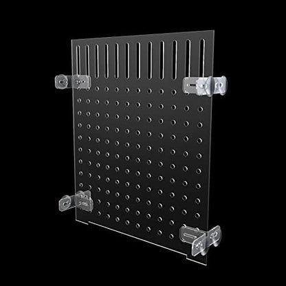Fish Tank Divider Aquarium Acrylic Isolation Grid Board Divider with Suction Cups Accessories Transparent Plate Baffle Blocking Fish Partition Net Freshwater Ornament 25x30cm/9.84x11.81in