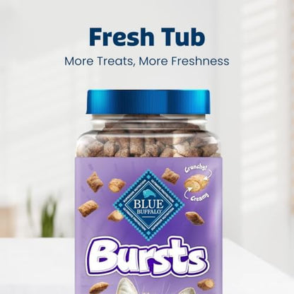 Blue Buffalo Bursts Liver & Beef Crunchy & Creamy Cat Treats, 12 oz