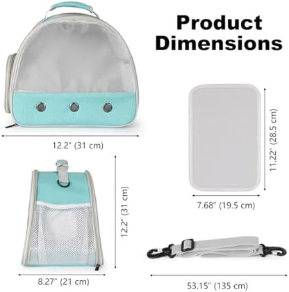 Guinea Pig Carrier,Guinea Pig Carrier for 2,Ventilation Carrier for Bearded Dragon,Reptile Travel Carrier for Lizards Sugar Glider Hedgehog Rat Parrot Birds,Airline Approved Green