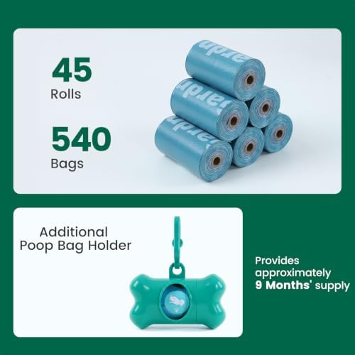 Gardner Pet Dog Poop Bags Rolls, 540Count Poop Bags for Dogs Extra Thick