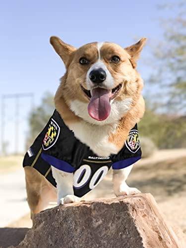 Pets First NFL Baltimore Ravens Dog Jersey, Size XX-Large, Football Shirt Costume for Pet, Dog Sports T-Shirt, NFL Team Clothing for Cats, Licensed Pet Apparel Available in 7 Sizes and 32 Teams