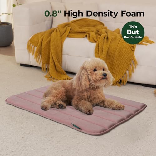 BALANCE Dog Crate Pad, Dog Foam Crate Mat Kennel Pad, Washable Water-Resistant Pet Bed Flat Dogs Cage Mat for Medium Dogs