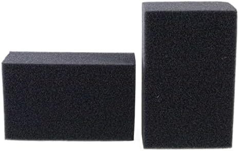 AQUANEAT 2 Pack Aquarium Bio Sponge Filter Media Pad Cut-to-Size Open Cell Foam Sheet for Fish Tank Sump (7.5" x 4.7" x 2.75")