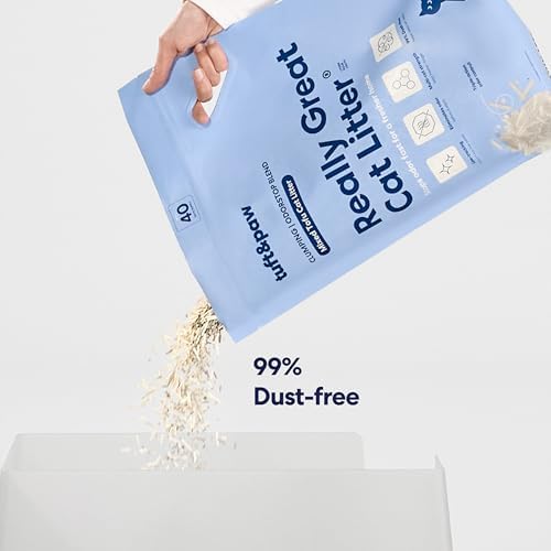 Tuft & Paw Really Great Cat Litter OdorStop, Low Tracking Mixed Tofu Cat Litter, Clumping, Multi-cat, Odor Control, Dust-Free - 9.25lbs x 2Bags (OdorStop)