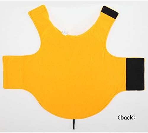 Creation Core Windproof Plush with Sport Vest Dog Clothes Night Reflective Jacket Pet Keep Warm Jacket No Pull No Choke Design Eco-Friendly for Small and Large Big Dog(Yellow XXL)