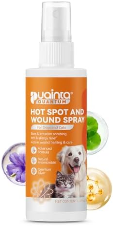 PUAINTA Dog Hot Spot Spray for Itch Relief - Quantum Silver Pet Skin Care