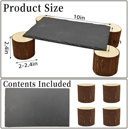 Bearded Dragon Basking Platform,Reptile Slate Basking Rock,Large