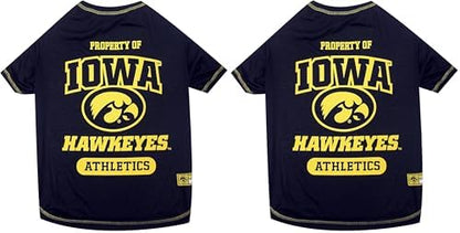NCAA Iowa Hawkeyes Dog T-Shirt, Small (Pack of 2)