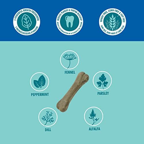 Bone-A-Mints All Natural, Wheat-Free Breath Freshening Bone, 8.58-Ounce, Medium, 6-Pack