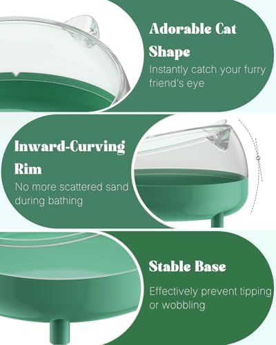 Pawfly Hamster Sand Bath Container, Hamster Sand Bath Box, Hamster Bathtub, Hamster Bathroom, Hamster Toilet, Plastic Dust Bath for Dwarf Hamsters, Syrian Hamsters, Mice, Gerbils & Small Animals