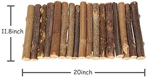 PINVNBY Guinea Pig Wooden Ladder Bridge (20 x 11.8 in) Rabbits Hideout, House, Tunnel, Rodents Chew Toys for Bunny, Chinchillas, Hedgehogs, Ferrets, Rat and Small Animals-Extra Large (Pack of 2)