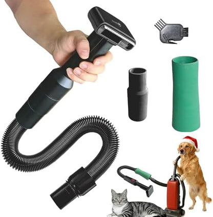 Pet Vacuum Grooming Brush Hair Comb Shedding Deshedding Attachment Tool for Dogs and Cats