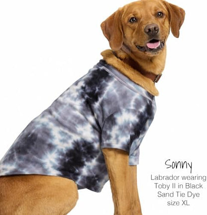 Pet Passion Toby II Dog T-Shirt, 3 Pack, Black Sand Tie Dye, XX-Large