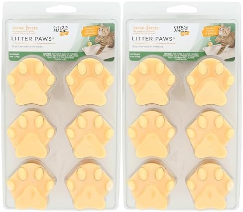Citrus Magic Pet Odor Eliminator Litter Paws, Ocean Breeze, 2 Pack