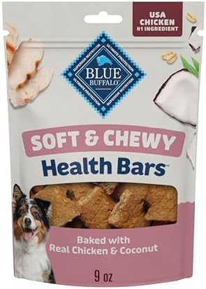 Blue Buffalo Health Bars Chicken & Coconut Soft & Chewy Treats, 9 oz