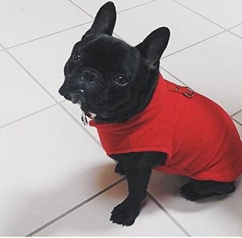 Gooby Fleece Vest Dog Sweater, Red, Medium