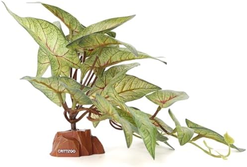 Reptile Fake Plants Terrarium Decor fit Leopard Gecko Snake
