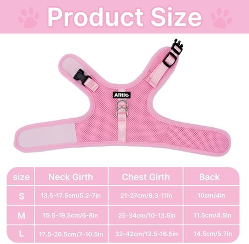 AIITLE Breathable Bunny Harness and Leash Set Escape Proof, Pink S