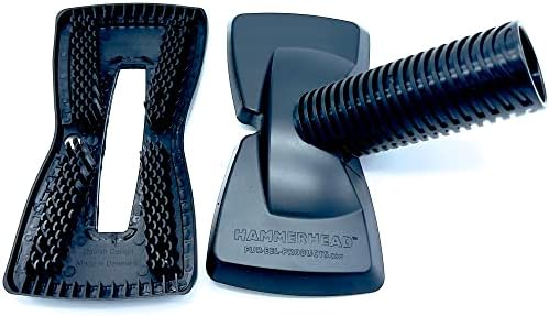 Buff Brite Fur-EEL Hammerhead Pet Hair Remover | Vacuum Attachment for Cars, Stairs & Couches | Removes Sand, Lint & Pet Hair | Compatible with Most Brands