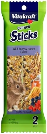 Vitakraft Crunch Sticks Rabbit Treat Wild Berry & Honey Flavor -2 Sticks