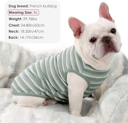3Pack Dog Shirts Lightweight Waffle Dog Shirt for Small Dogs Sleeveless Dog Shirt for Small Medium Boy Girl Dogs Cozy & Breathable Pet Vest