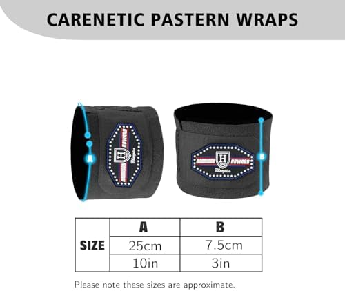 Harrison Howard Durable Shock-Absorbent Breathable Impact Protection Pastern Wraps for Horse Sold in Pairs Black