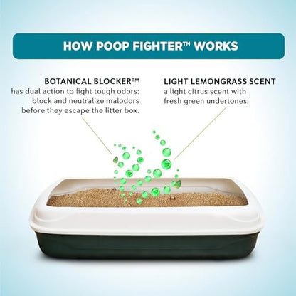 World's Best Cat Litter, Poop Fighter, Urine & Poop Odor Defense, 32 lb Bag
