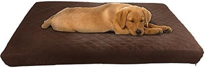 Water-Resistant Dog Bed - 2-Layer Memory Foam Dog Bed with Removable Washable Cover and Non-Slip Bottom
