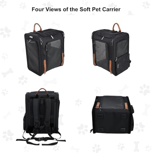 EliteField Deluxe Backpack Pet Carrier for Cats and Dogs (3-Year Warranty)