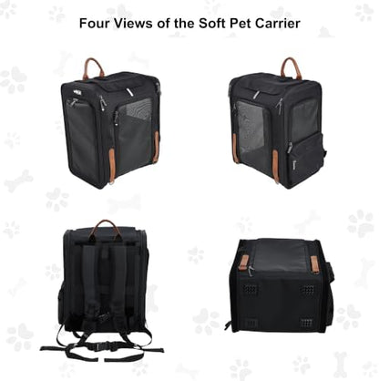 EliteField Deluxe Backpack Pet Carrier for Cats and Dogs (3-Year Warranty)