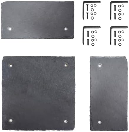 Bearded Dragon Tank Accessories, Slate Rocks for Reptiles, Bearded Dragon Basking Platform, Habitat Hide for Bearded Dragons, Tortoise, Gecko, Snake and Other Reptile & Amphibian