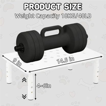 Elevated Cat Food Stand, Adjustable Automatic Cat Feeder Station