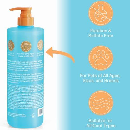 Bliss Pet Manuka Honey Dog Shampoo Conditioner and Detangler, 33.8 Fl Oz