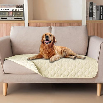 gogobunny Waterproof Loveseat Cover, Reversible Dog Cat Blanket for Couch