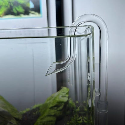 13mm Mini Glass Lily Pipe Inflow Outflow Set - Influx X1 & Efflux F1 for Nano Aquarium