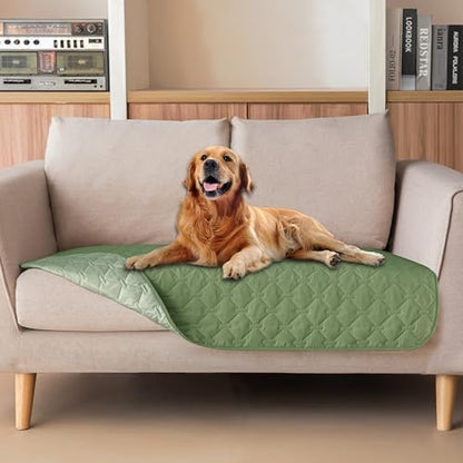 gogobunny Waterproof Loveseat Cover, Reversible Dog Cat Blanket for Couch