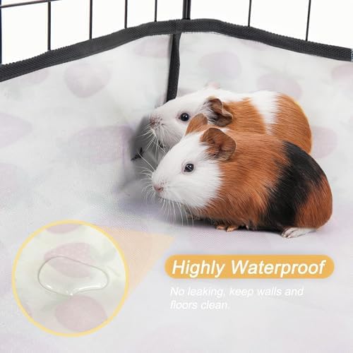 Guinea Pig Cage Liner，Washable Waterproof Oxford Cloth Cage Liners for Small Animals,Hamster Chinchilla Hedgehog Rabbit and Other Small Animals Not Include Cage(24x36 inches)