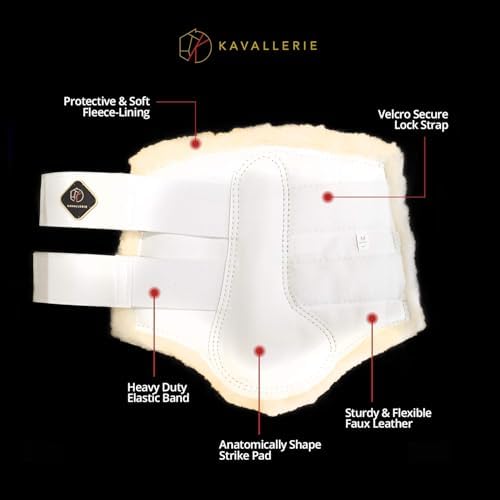 Kavallerie Classic Tendon Boots, Impact-Absorbing Material, Breathable & Evenly Distribute Pressure, Protect Tendon and Ligaments, Anti-Slip, Anti- Sore and Moisture Repellant Show Jumping Boots