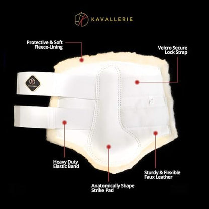 Kavallerie Classic Tendon Boots, Impact-Absorbing Material, Breathable & Evenly Distribute Pressure, Protect Tendon and Ligaments, Anti-Slip, Anti- Sore and Moisture Repellant Show Jumping Boots