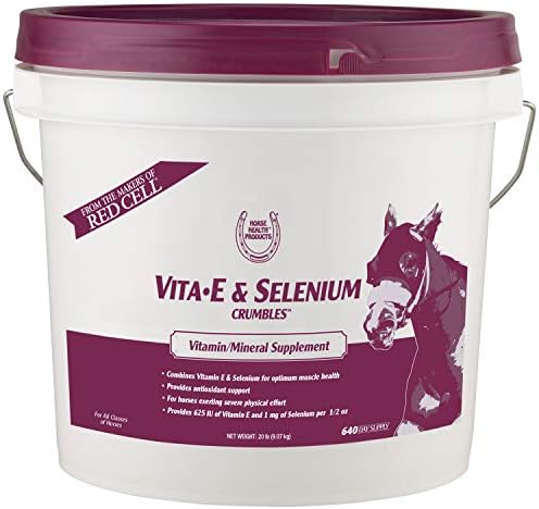 Horse Health Vita E & Selenium Crumbles Vitamin & Mineral Supplement, 20 lb