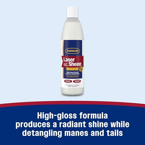 Farnam Laser Sheen Dazzling Shine & Detangler Concentrate for Horses 12 oz