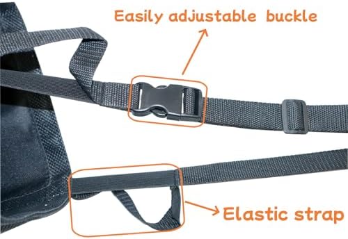 Horse Feed Bag for Grain, Large, Heavy Duty Durable Mesh Horse Feeder with Adjustable Strap, Comfortable Neck, Reinforced Waterproof Bottom Horse Muzzle Feed Bag