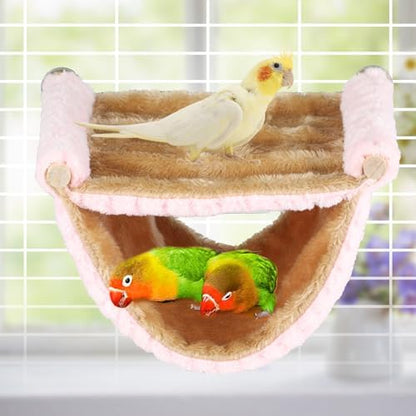 BWOGUE Bird Nest Bed Hanging Hammock, Parakeet Bed for Cage, Cockatiel Bed