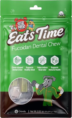 Fucoidan Functional Supplement Chew for Dogs - Immune System & Digestive Health Booster with Seaweed Superfoods 10 pcs