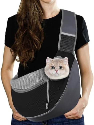 Pawaboo Pet Sling Carrier for Small Dogs Cats