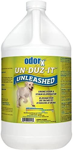 ODORx Un-Duz-It Unleashed Pet Stain Remover and Odor Eliminator for Carpet and Upholstery, Wood and Tile, 1 Gal (4 Pack)