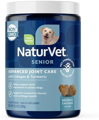 NaturVet Senior Advanced Joint Health Dog Supplement - 120 Ct