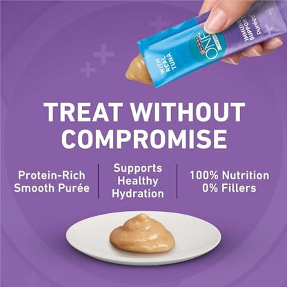 Purina ONE Plus Immune Support Purees with Real Tuna Lickable Cat Treats - 1.4 oz (Pack of 24)