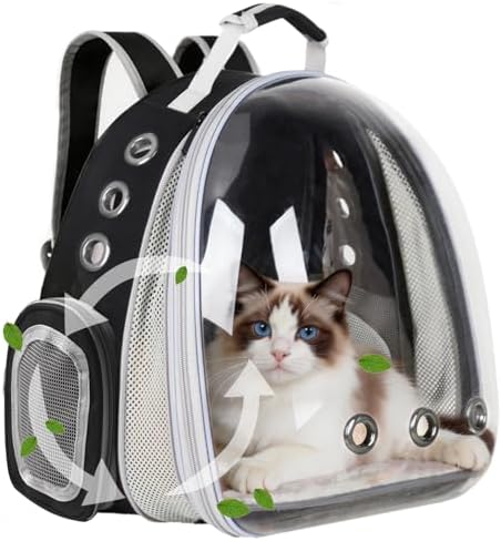 Expandable Pet Backpack 14"×15"×16.5" Cats Dogs Carrier Bag